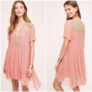 Anthropologie Maeve pink floral dress 2